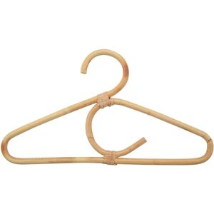 TLILY 4Pcs Rattan Clothes Hanger Nordic Style Kids Garments Organizer Rack Children Room Decor Hangers for