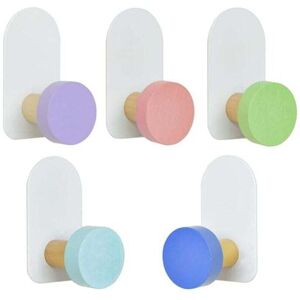 ZVD Bathroom Towel Hook 5 Pieces Self Adhesive Hooks Wall Mounted Towel Hook Towel Hanger Wall Mounted Towel Hook Self Adhesive Towel Hanger Towel Holder