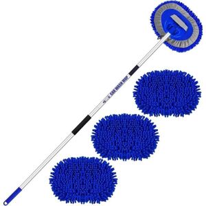 ZVD - Car Cleaning Brush, Telescopic Handle, Microfiber Brush Set, 157 cm, 62 inch, Auto Detail Cleaning Broom