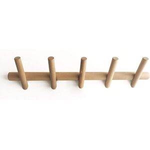 Ccykxa - Branch Wooden Wall Hook 5 Hooks Design Coat Rack Wall Mounted Clothes Rack for Hanging Coats Scarves, Handbags 50 cm