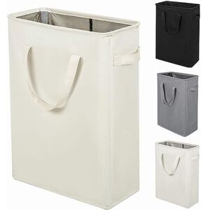Ccykxa - 45L Laundry Baskets with Handles Slim Laundry Basket with Foldable Laundry Hamper Large Dirty Clothes Basket for Bedroom Living Room Kids