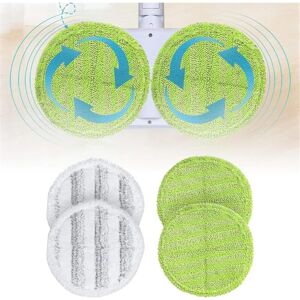 4 Pack Reusable Microfiber Mop Pads, for ogori Electric Mop for Wood Floor Cleaning, Machine Washable Robot Mop Cloth - Csparkv