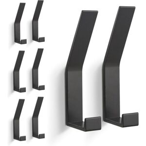 Csparkv - 8 Pcs Coat Hooks, Wall Mounted Coat Rack (Invisible Screws), Modern Coat Hook for Jackets, Coats, Clothes, Scarves, Handbags and More