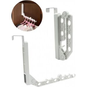 CYSLMUK Foldable Clothes Drying Rack - Wall Mounted Foldable Clothes Drying Rack - Wall Mounted Coat Rack - 10 Holes - Foldable Clothes Drying Rack - Closet