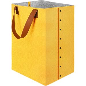 LINGHHANG Laundry Basket, Laundry Hamper with Handles, 72L Large Felt Storage Bin, Foldable Laundry Bag, Multipurpose Organization, Dirty Clothes Basket