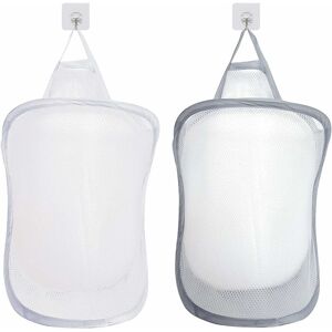 Héloise - Laundry Basket, Pop Up Laundry Storage Basket Collapsible Wash Bag Hanging Toy Storage Bag With Handle 2 pcs
