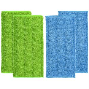 Linghhang - 4 Pack Microfiber Mop Pads, Compatible with Swiffer Reusable Microfiber Mop Pad Refills 12' x 6'