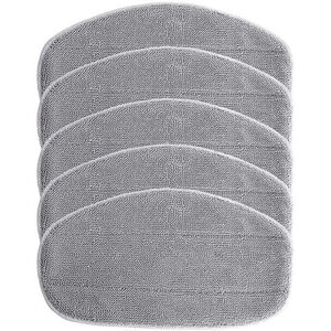 Ymyny - Pack of replacement covers compatible with Leifheit CleanTenso steam cleaner, steam mop – microfiber, gray