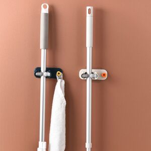 ZVD - Pieces Mop Broom Holder abs Broom Holder Broom Holder Self Adhesive Wall Mounted Broom Holder Without Drilling for Kitchen, Garden, Bathroom,