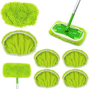 Gotrays - Pieces Steam Mop Refill Pads, Green Microfiber Mop Pads, Microfiber Steam Mop Covers Steam Mop Accessory Cloths