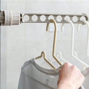 Csparkv - Portable Wall Hanging Travel Rack, Clothes Drying Rack Wall Mounted Clothes Hanger, Coat Rack Rail Drying Rack Suitable for Doors and