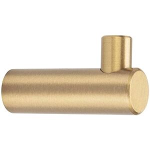 Sollbry - Brass Wall Mounted Coat Hook Gold Clothes Rack for Hanging Scarf Hat and Storage Bag Towel Hangers (l Style 5Pcs)