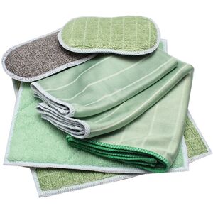 Sollbry - Pack of 6 Bamboo Microfiber Cloths for Windows Mirrors Tiles Bodywork Household Bathroom