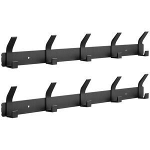 Sollbry - Pieces Wall Mounted Coat Rack, Wall Mounted Coat Hook with 5 Hooks, Stainless Steel Wall Mounted Coat Hook for Bedroom Bathroom Kitchen