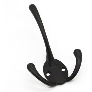 Sollbry - Stylish Black Zinc Alloy Triangle Hooks - Affordable Luxury Triangle Hooks for Bedroom Kitchen, Pack of 5, 161×69mm