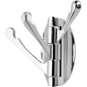 Linghhang - Stainless Steel Swivel Wall Mounted Coat Rack with 3 Folding Arms, 180° Rotating Hanging Hanger/Coat Hook/Towel Rack (Silver)