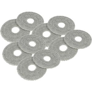 Vhbw - 10x Cleaning Cloth compatible with Dreame L10s Ultra Gen2 Robotic Vacuum Cleaner - Mopping Cloth, Mop Pad - microfibre cloth