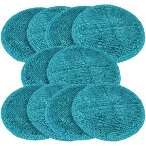Vhbw - 10x Mop Heads Replacement for CleanMaxx 08934 for Mop - polyamide / polyester Attachment, Turquoise