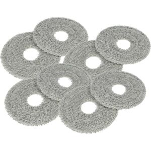 Vhbw - 8x Cleaning Cloth compatible with Mova E30 Ultra Robotic Vacuum Cleaner - Mopping Cloth, Mop Pad - microfibre pad