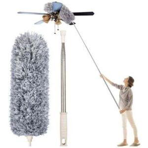 MCBOSON 1 pc Duster, Microfiber Duster with Stainless Steel Handle, Extendable Duster from 30 to 100 inches for Cleaning Ceiling Fans, Blinds, Baseboards, MCBOSON 1 pc Duster, Microfiber Duster with Stainless Steel Handle, Extendable Duster from 30 to 100 inches for Cleaning Ceiling Fans, Blinds, Baseboards,