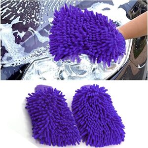 BEIJIYI 10 pcs Microfiber Car Wash Glove, Premium Quality Soft Non-Scratch Chenille Car Wash Gloves, Absorbent Car Wash Cleaning Kit (Purple) BEIJIYI 10 pcs Microfiber Car Wash Glove, Premium Quality Soft Non-Scratch Chenille Car Wash Gloves, Absorbent Car Wash Cleaning Kit (Purple)