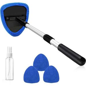 Mumu - 10 Pieces Car Windshield Cleaner, Car Cleaning Kit, Car Window Cleaning Tool with 3 Reusable Microfiber Pads, Detachable Handle and Extendable Mumu - 10 Pieces Car Windshield Cleaner, Car Cleaning Kit, Car Window Cleaning Tool with 3 Reusable Microfiber Pads, Detachable Handle and Extendable