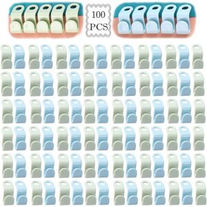 Longziming - 100 Pieces Plastic Hanger Hooks, Hanger Connector Hooks, Hanging Connectors, Waterfall Hangers for Clothes Coat Wardrobe Closet Longziming - 100 Pieces Plastic Hanger Hooks, Hanger Connector Hooks, Hanging Connectors, Waterfall Hangers for Clothes Coat Wardrobe Closet