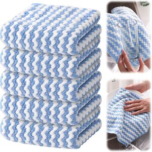 YS-YALOTRS 10PCS Washing Cloths - Microfiber Cleaning Cloths, Reusable and Washable Dishcloths, Microfiber Towels for Cars, Cleaning Cloths, Blue YS-YALOTRS 10PCS Washing Cloths - Microfiber Cleaning Cloths, Reusable and Washable Dishcloths, Microfiber Towels for Cars, Cleaning Cloths, Blue