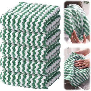 YS-YALOTRS 10PCS Washing Cloths - Microfiber Cleaning Cloths, Reusable and Washable Dishcloths, Microfiber Towels for Cars, Cleaning Cloths, Green YS-YALOTRS 10PCS Washing Cloths - Microfiber Cleaning Cloths, Reusable and Washable Dishcloths, Microfiber Towels for Cars, Cleaning Cloths, Green