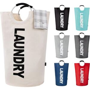 Tinor - 125L Large Capacity Laundry Basket, Foldable Laundry Bag with Padded Handles, Laundry Bins, Ideal for Storing and Carrying Clothes, Beige Tinor - 125L Large Capacity Laundry Basket, Foldable Laundry Bag with Padded Handles, Laundry Bins, Ideal for Storing and Carrying Clothes, Beige