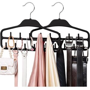 CCYKXA 2 Pack 360 Degree Rotating Tie Rack, Heavy Duty Belt Hook, Durable Non-Slip Design, Multifunctional Storage Holder for Wardrobe Tie Belt Scarf CCYKXA 2 Pack 360 Degree Rotating Tie Rack, Heavy Duty Belt Hook, Durable Non-Slip Design, Multifunctional Storage Holder for Wardrobe Tie Belt Scarf