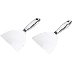 Linghhang - 2pcs Stainless Steel Putty Knife Kitchen Hood Floor Window Cleaning Knife Linghhang - 2pcs Stainless Steel Putty Knife Kitchen Hood Floor Window Cleaning Knife