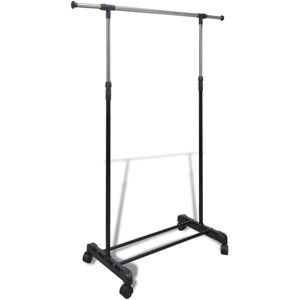 Adjustable Clothes Rack 4 Castors 1 Hanging Rail Vidaxl Adjustable Clothes Rack 4 Castors 1 Hanging Rail Vidaxl
