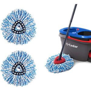 MCBOSON 2 pcs replacement mop heads compatible with O-Cedar EasyWring RinseClean Spin Mop MCBOSON 2 pcs replacement mop heads compatible with O-Cedar EasyWring RinseClean Spin Mop