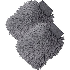 TORMATOR 2-Piece Car Wash Mitt Set, Chenille Microfiber Wash Mitts for Cars, Luxury Microfiber Car Cleaning Cloth, Grey TORMATOR 2-Piece Car Wash Mitt Set, Chenille Microfiber Wash Mitts for Cars, Luxury Microfiber Car Cleaning Cloth, Grey