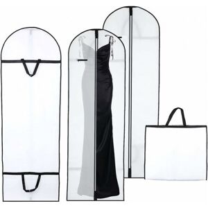 Cyslmuk - 2 Pieces Hanging Clothes Cover, 180x60CM Foldable Wedding Dress Cover, Anti Dust Moisture Long Clothes Cover, Wardrobe Garment Cover for Cyslmuk - 2 Pieces Hanging Clothes Cover, 180x60CM Foldable Wedding Dress Cover, Anti Dust Moisture Long Clothes Cover, Wardrobe Garment Cover for