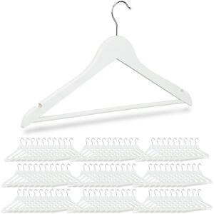 Relaxdays Wooden Hangers Set - 44.5cm Rotatable Hooks for Clothes Relaxdays Wooden Hangers Set - 44.5cm Rotatable Hooks for Clothes