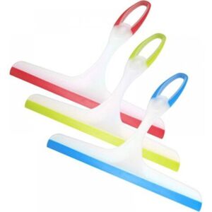 MCBOSON 3 blue + green + red squeegees, squeegee for bath and shower, plastic squeegee for shower mirror, squeegee for cleaning MCBOSON 3 blue + green + red squeegees, squeegee for bath and shower, plastic squeegee for shower mirror, squeegee for cleaning