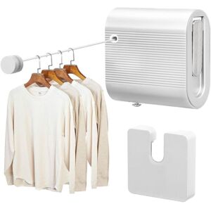 WOIYIC 304 Stainless Steel Retractable Clothesline, 4.2 m Indoor Retractable Clothes Airer, Anti-Sag, Outdoor Retractable Clothes Line for Balcony, WOIYIC 304 Stainless Steel Retractable Clothesline, 4.2 m Indoor Retractable Clothes Airer, Anti-Sag, Outdoor Retractable Clothes Line for Balcony,