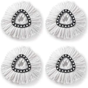 Linghhang - 4 Pack Replacement Spin Mop Heads for o Cedar Microfiber Mop, Easy Clean Floor Cleaning Mop Heads Linghhang - 4 Pack Replacement Spin Mop Heads for o Cedar Microfiber Mop, Easy Clean Floor Cleaning Mop Heads