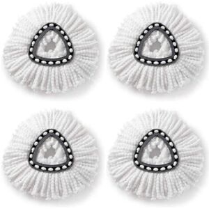 MCBOSON 4 pcs suitable for O-Cedar/Vileda rotary mop heads, triangular cotton yarn mop head replacement cloths MCBOSON 4 pcs suitable for O-Cedar/Vileda rotary mop heads, triangular cotton yarn mop head replacement cloths