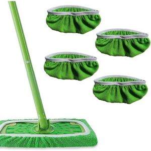 TORMATOR 4 PCS Wet Floor Cloths for Swiffer, Replacement Mop Cleaning Cover, Reusable for Swiffer Sweeper Mop, Suitable for All Floor Types TORMATOR 4 PCS Wet Floor Cloths for Swiffer, Replacement Mop Cleaning Cover, Reusable for Swiffer Sweeper Mop, Suitable for All Floor Types