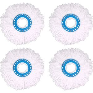 SNQ 4-Piece Microfiber Mop Heads, Replacement Round Mop Heads with 360° Rotation for Floor Cleaning (Diameter 16 cm) SNQ 4-Piece Microfiber Mop Heads, Replacement Round Mop Heads with 360° Rotation for Floor Cleaning (Diameter 16 cm)