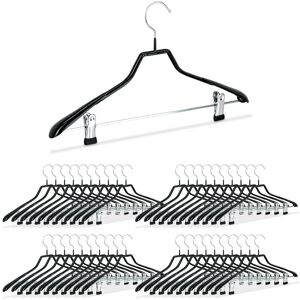 Relaxdays - Set of 40 Non-slip Clothes Hangers with Clips - 42cm Relaxdays - Set of 40 Non-slip Clothes Hangers with Clips - 42cm