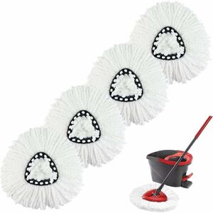 SNQ 5pcs Replacement Filling Head for Spin Mop Compatible with Ocedar and Vileda Easywring 2-in-1 Turbo Mop Microfiber Mop Mat for Rotary Triangle Mop SNQ 5pcs Replacement Filling Head for Spin Mop Compatible with Ocedar and Vileda Easywring 2-in-1 Turbo Mop Microfiber Mop Mat for Rotary Triangle Mop