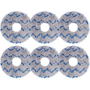 MCBOSON 6 blue replacement cleaning cloths, outer diameter 13.5 cm, inner diameter 3.5 cm, suitable for Ecovacs T20, T20pro, T20max, T20 max plus, T20 pro MCBOSON 6 blue replacement cleaning cloths, outer diameter 13.5 cm, inner diameter 3.5 cm, suitable for Ecovacs T20, T20pro, T20max, T20 max plus, T20 pro