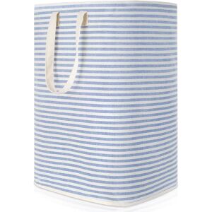 MEMKEY 72L Foldable Waterproof Fabric Dirty Laundry Basket with Large Capacity, Blue MEMKEY 72L Foldable Waterproof Fabric Dirty Laundry Basket with Large Capacity, Blue