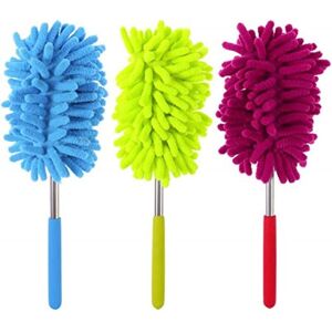 Csparkv - 75cm)3 Pack Microfiber Duster with Telescopic Rod for Removing Dust and Stains on Windows and Furniture Csparkv - 75cm)3 Pack Microfiber Duster with Telescopic Rod for Removing Dust and Stains on Windows and Furniture