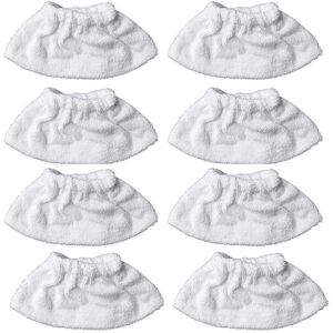 TEHTUY 8-piece set: Microfiber steam cleaner for manual nozzle, sponge cloth set, cotton terry cover, compatible with most steam cleaners (White) TEHTUY 8-piece set: Microfiber steam cleaner for manual nozzle, sponge cloth set, cotton terry cover, compatible with most steam cleaners (White)