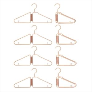TLILY 8Pcs Foldable Hangers, Plastic Portable Folding Clothes Hanger, Travel Hangers () TLILY 8Pcs Foldable Hangers, Plastic Portable Folding Clothes Hanger, Travel Hangers ()